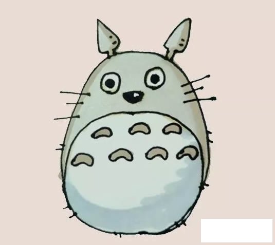 龙猫简笔画