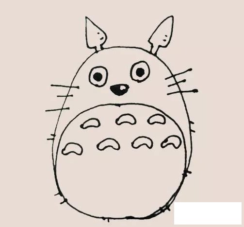 龙猫简笔画
