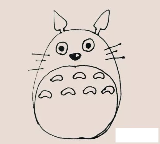 龙猫简笔画