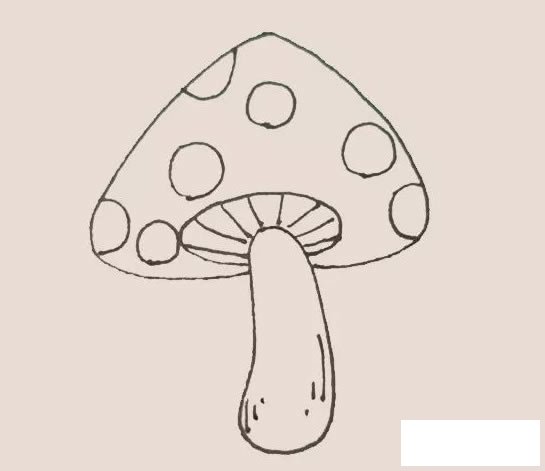 蘑菇简笔画