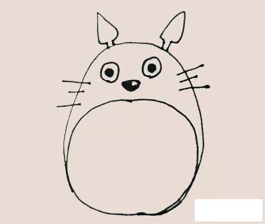 龙猫简笔画