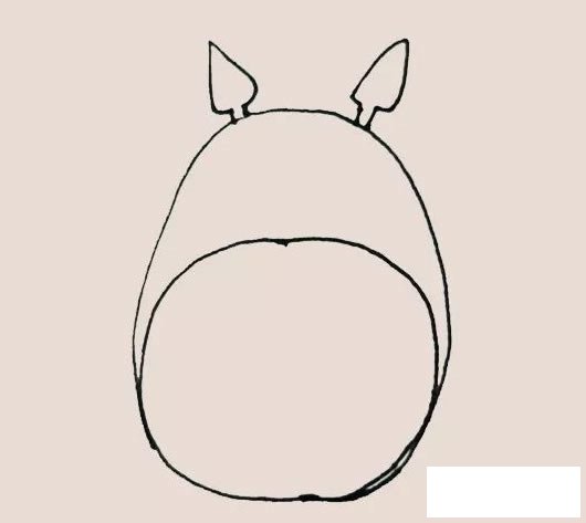龙猫简笔画