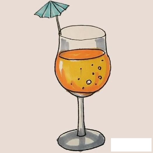 果汁简笔画