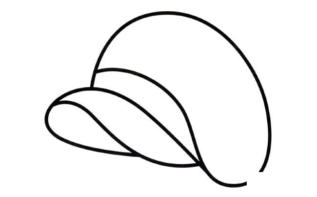 帽子物品简笔画步骤图片大全