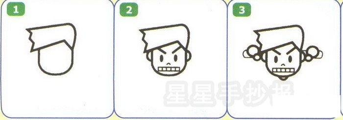 举重运动员简笔画