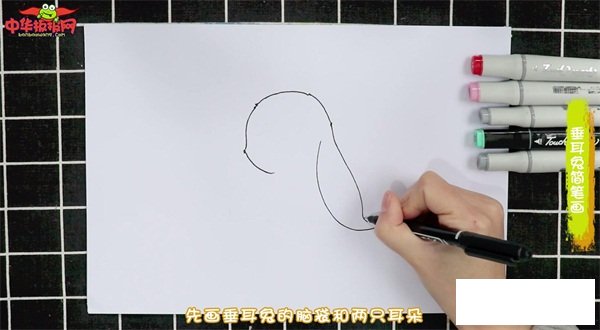 垂耳兔简笔画