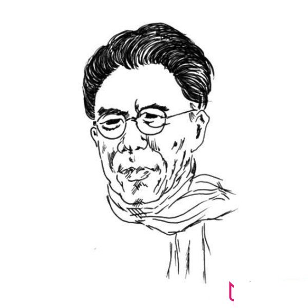 闻一多先生简笔画
