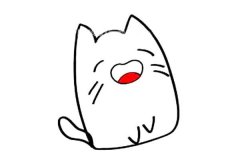 12款可爱的小猫简笔画图片大全