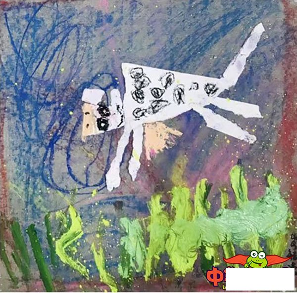 3-4岁幼儿创意美术作品，疯狂的奶牛