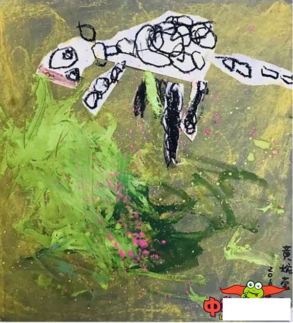 3-4岁幼儿创意美术作品，疯狂的奶牛