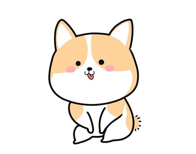 柯基犬简笔画