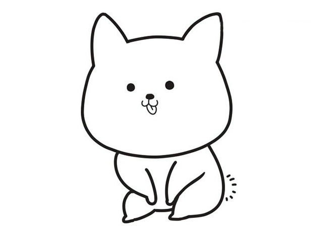 柯基犬简笔画