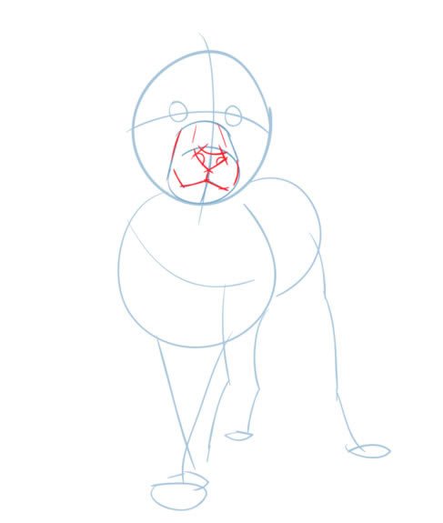 卡通狮子简笔画