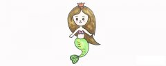 简单美人鱼的画法