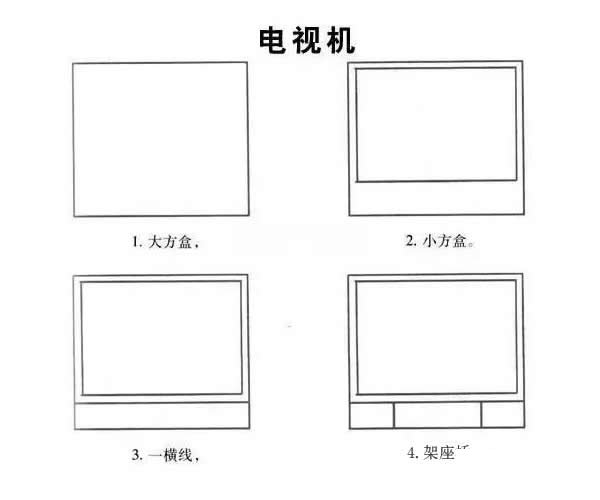 电视机简笔画