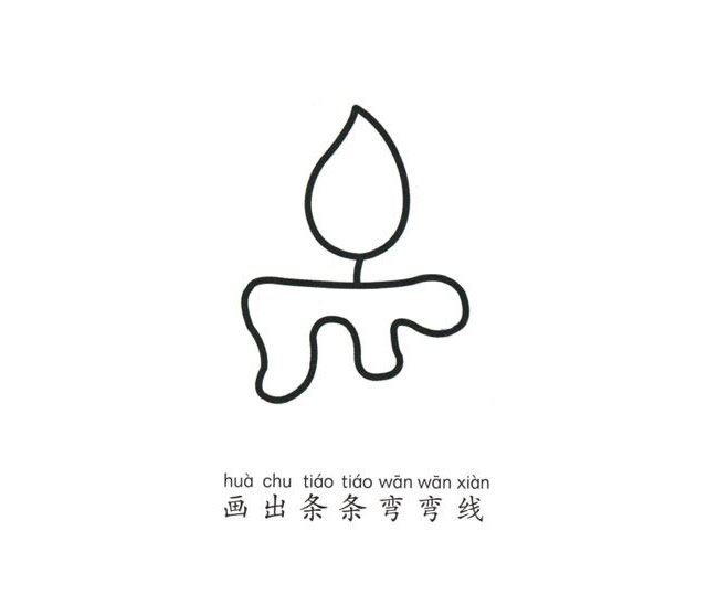 蜡烛简笔画图片
