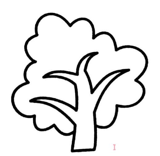 幼儿简笔画大树怎么画简单可爱