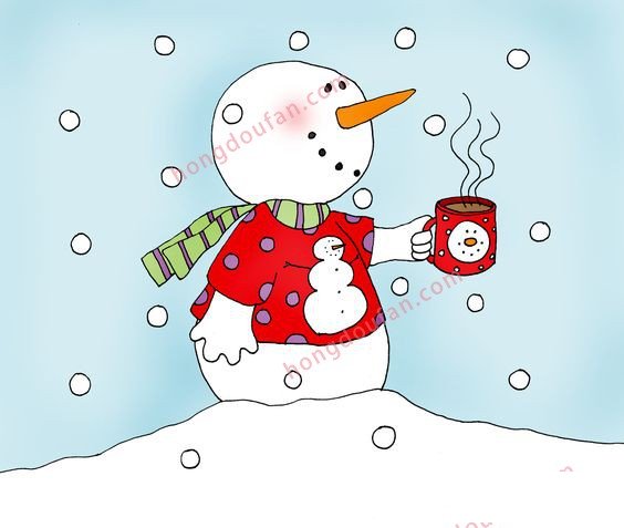 下雪 雪人简笔画大全 简笔画 第8张