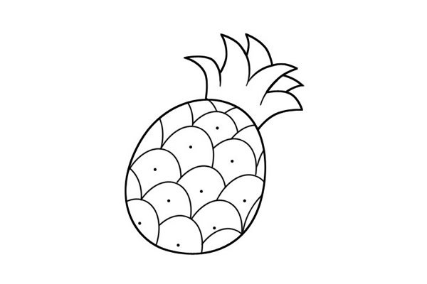 简单的菠萝简笔画