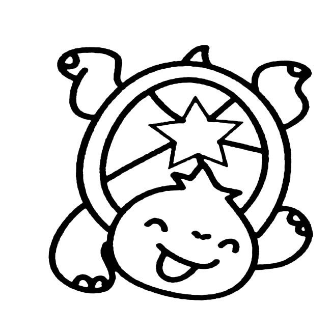 可爱小乌龟动物简笔画步骤图片大全