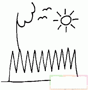 太阳映照着水面简笔画