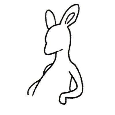 袋鼠简笔画