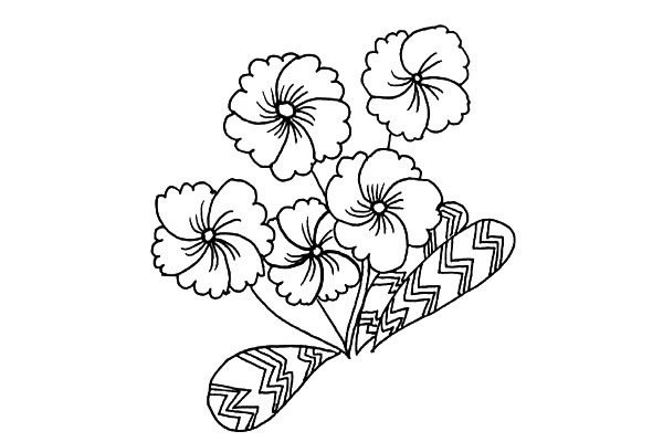 小野花简笔画