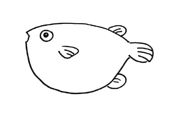 河豚简笔画
