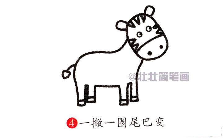 马简笔画画法_怎么画马的简笔画