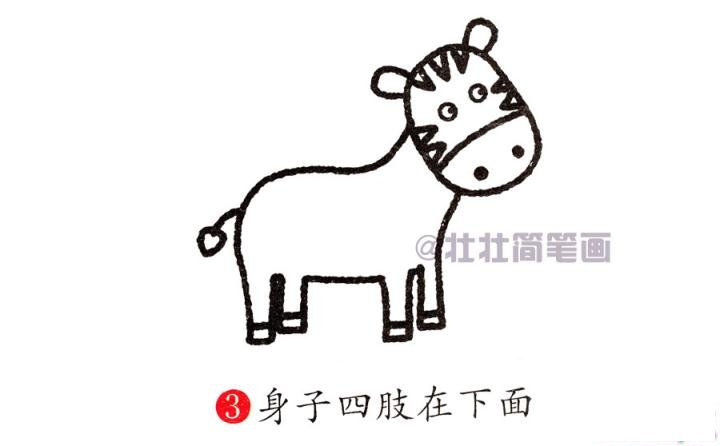马简笔画画法_怎么画马的简笔画