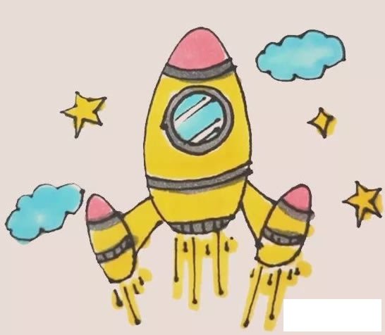 宇宙飞船简笔画