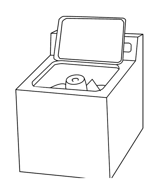 洗机物品简笔画步骤图片大全二