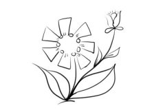 9款简单易学的小花朵简笔画图片