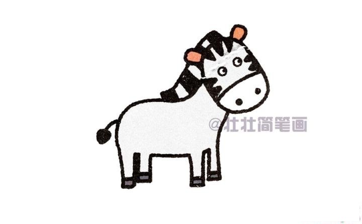 马简笔画画法_怎么画马的简笔画