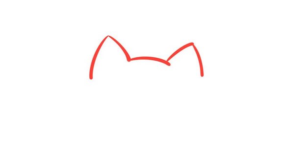 招财猫简笔画步骤图