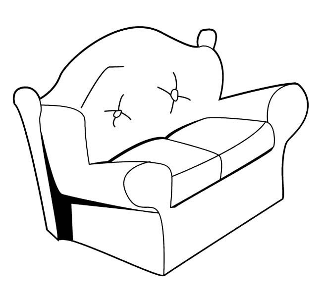 沙发物品简笔画步骤图片大全