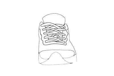 运动鞋简笔画图片大全作品三