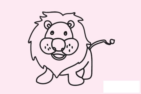 狮子简笔画图片