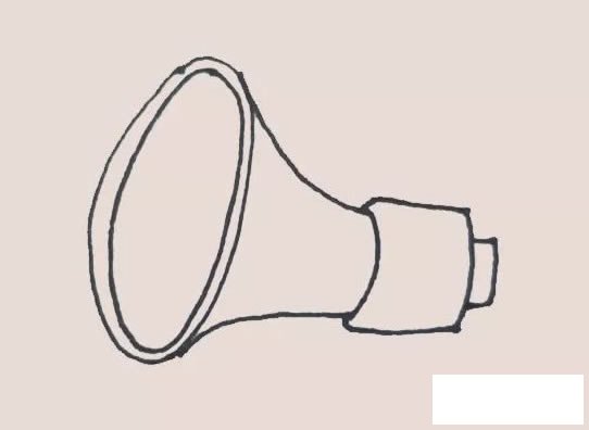 广播喇叭简笔画