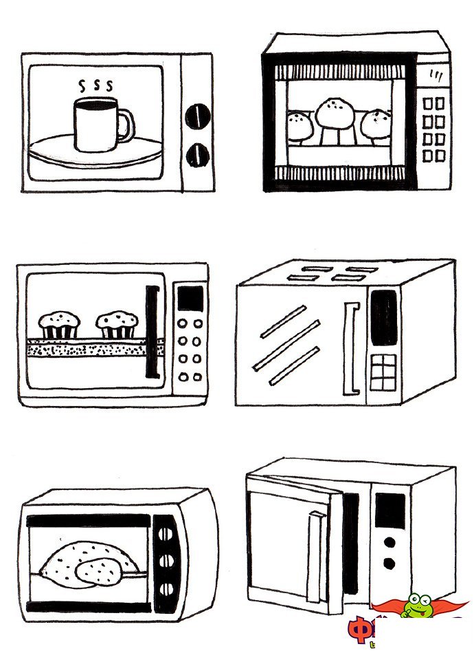 日常用品简笔画大全，各种家用电器简笔画大全