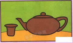 茶壶茶杯简笔画