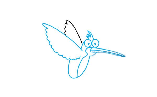 蜂鸟简笔画