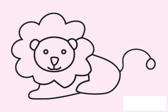 狮子简笔画图片