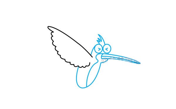 蜂鸟简笔画