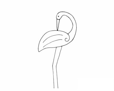白鹤简笔画图片