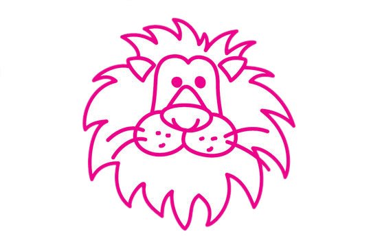 狮子简笔画图片