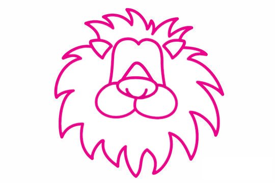 狮子简笔画图片