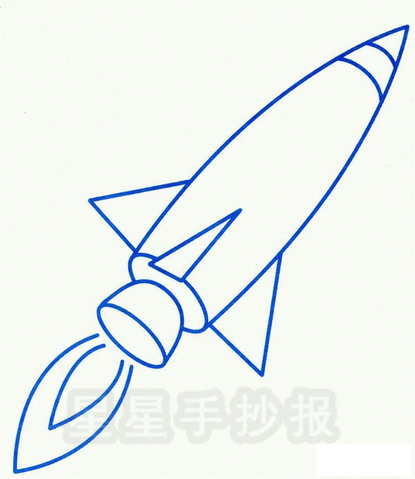 火箭简笔画