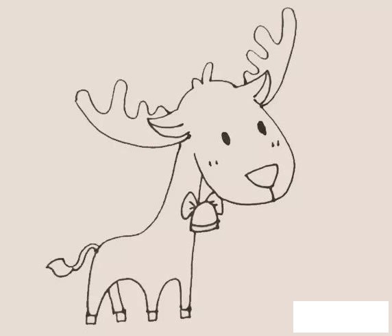 驯鹿简笔画