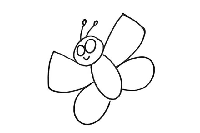 蝴蝶简笔画